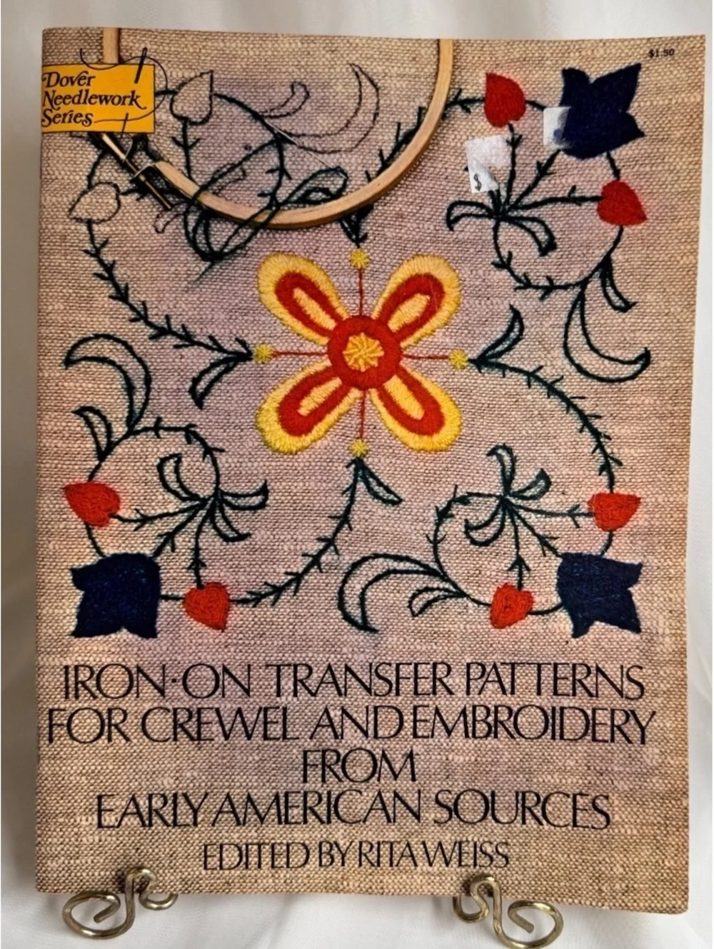 Vintage 1975 Iron-On Transfer Patterns for Crewel & Embroidery Dover